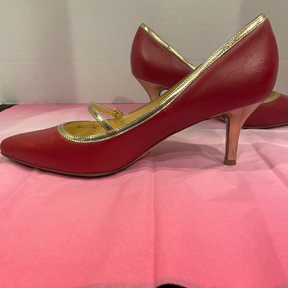 Cole Haan Size 9 Red Heels - Picture 4 of 11